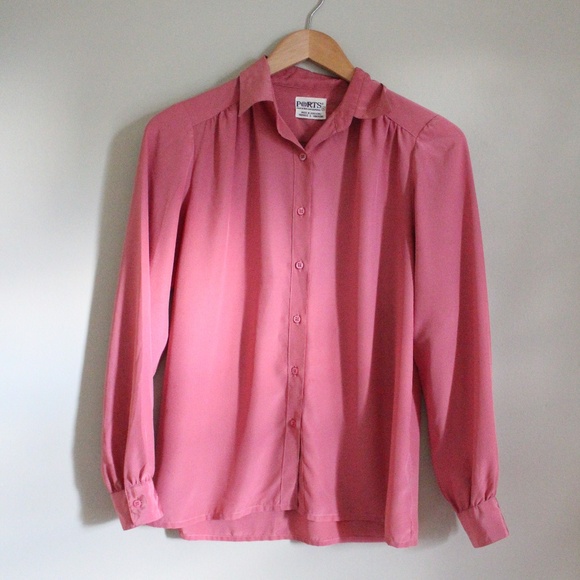 Pink Silk Blouse - Picture 1 of 5